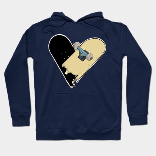 Skateboard Hearted Hoodie